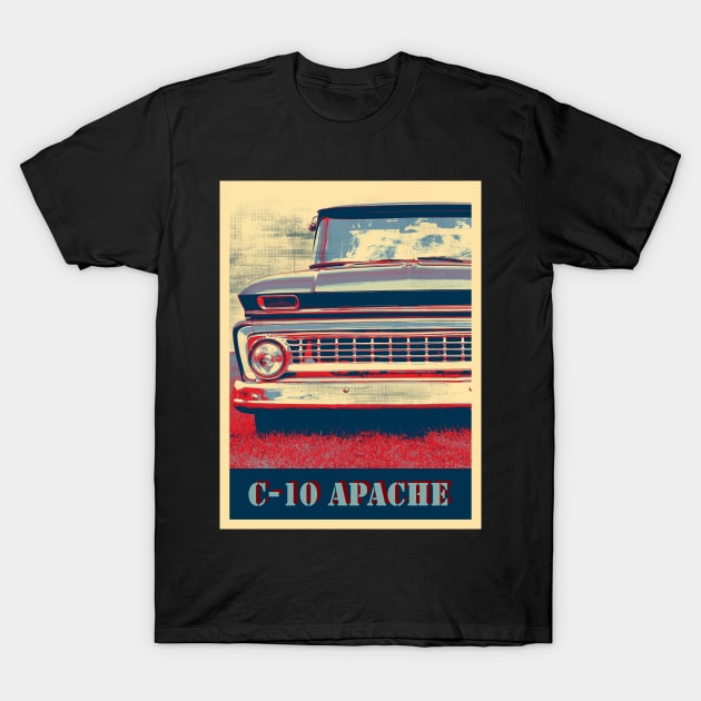 1963 Chevrolet C-10, Apache Pickup 3 T-Shirt by hottehue